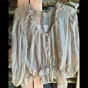 Magnolia Pearl Sheer Linen Blouse